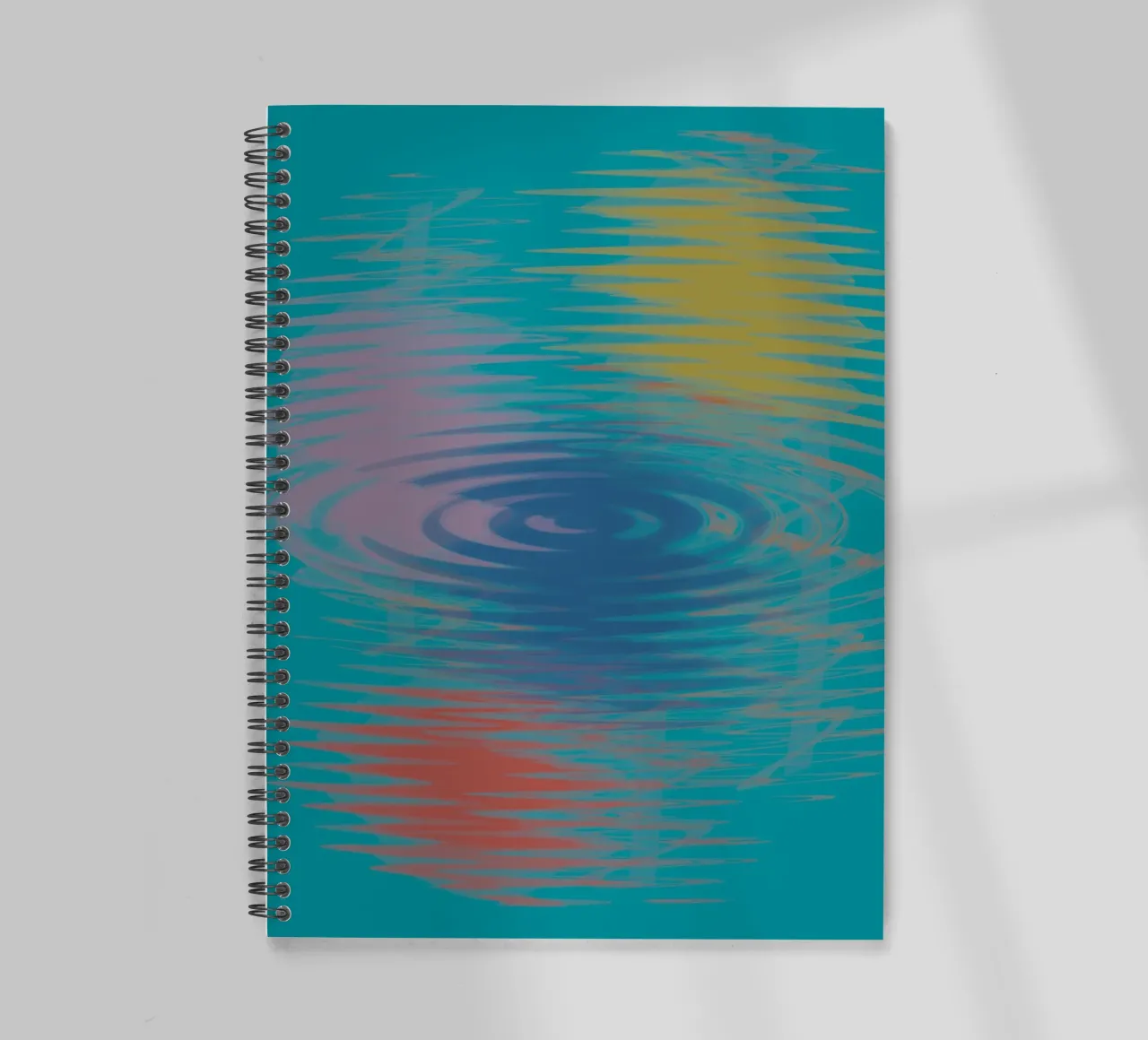 Motivi astratti ondulati e colorati diario ad anelli da Something for you