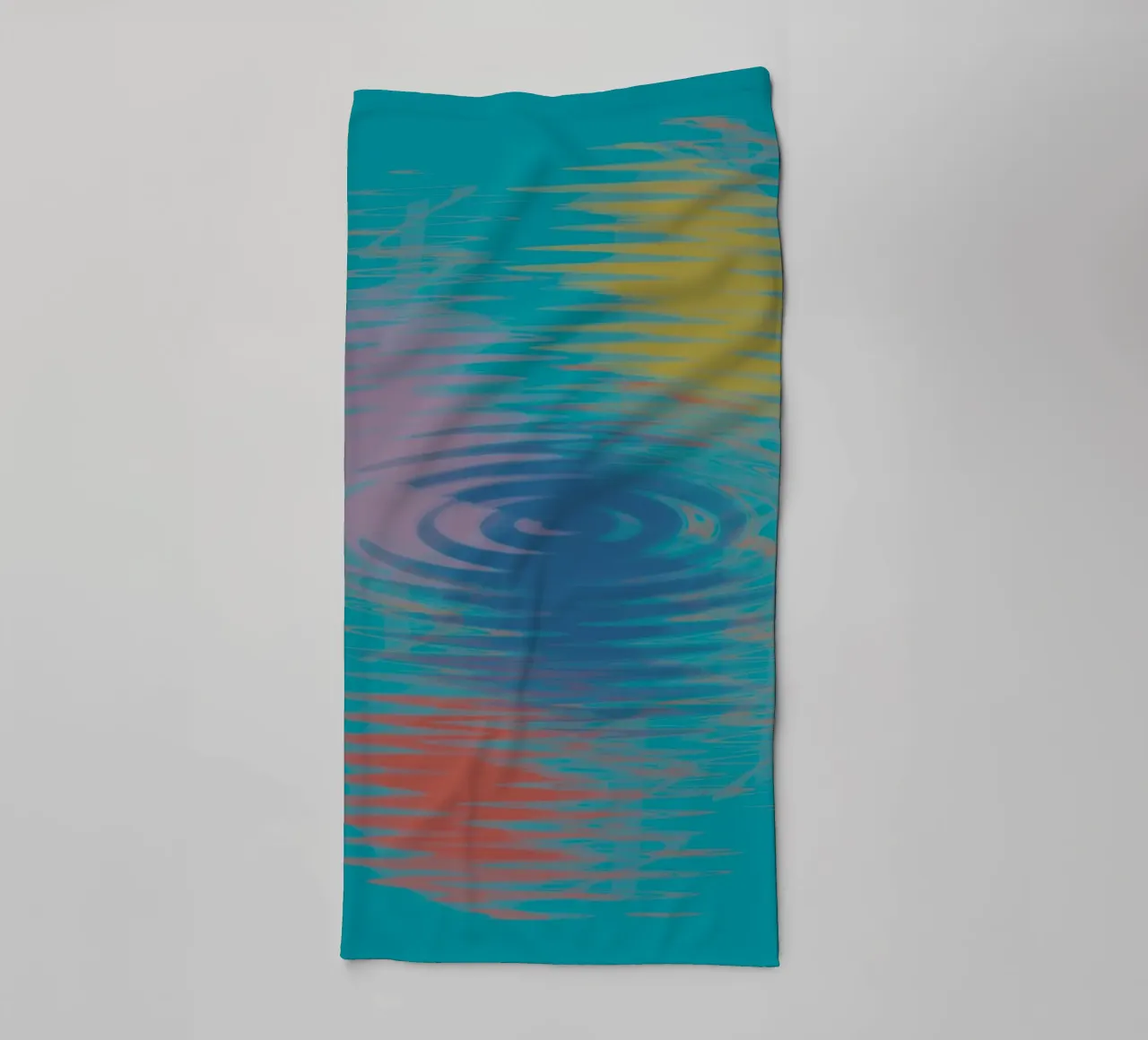 Abstract colourful wavy patterns towel by Something for you