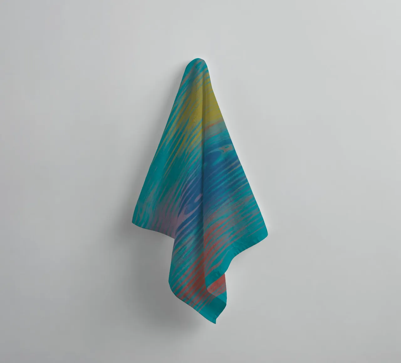 Abstract colourful wavy patterns towel by Something for you