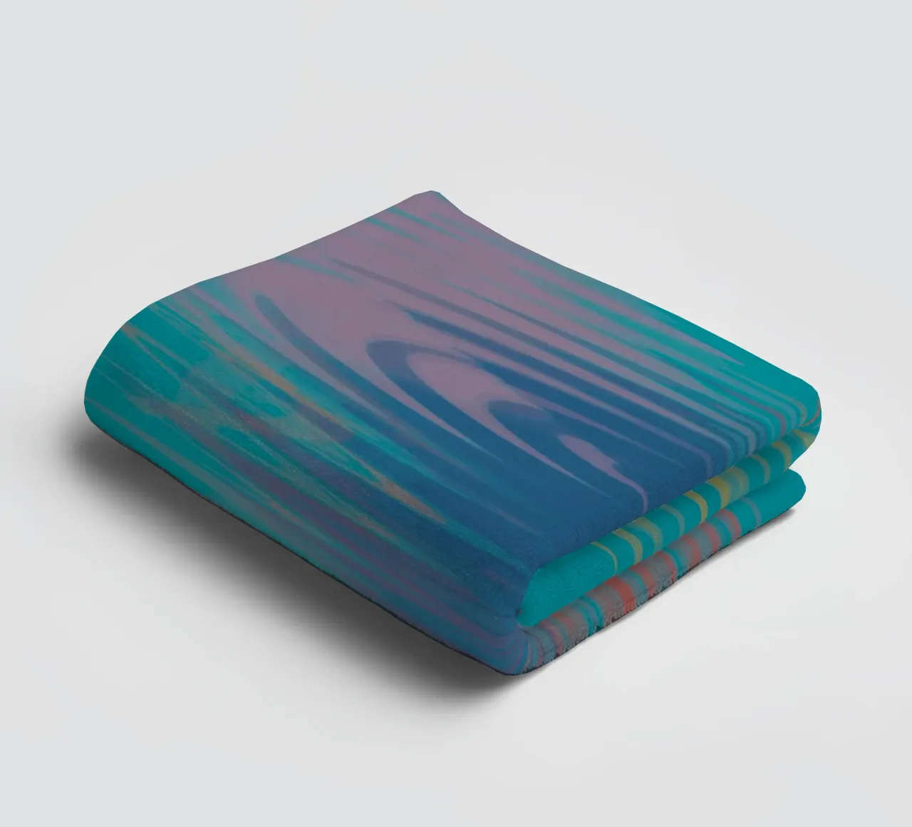 Abstract colourful wavy patterns towel by Something for you