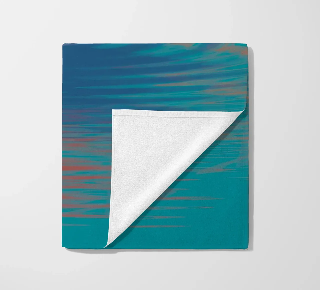 Abstract colourful wavy patterns beach towel by Something for you
