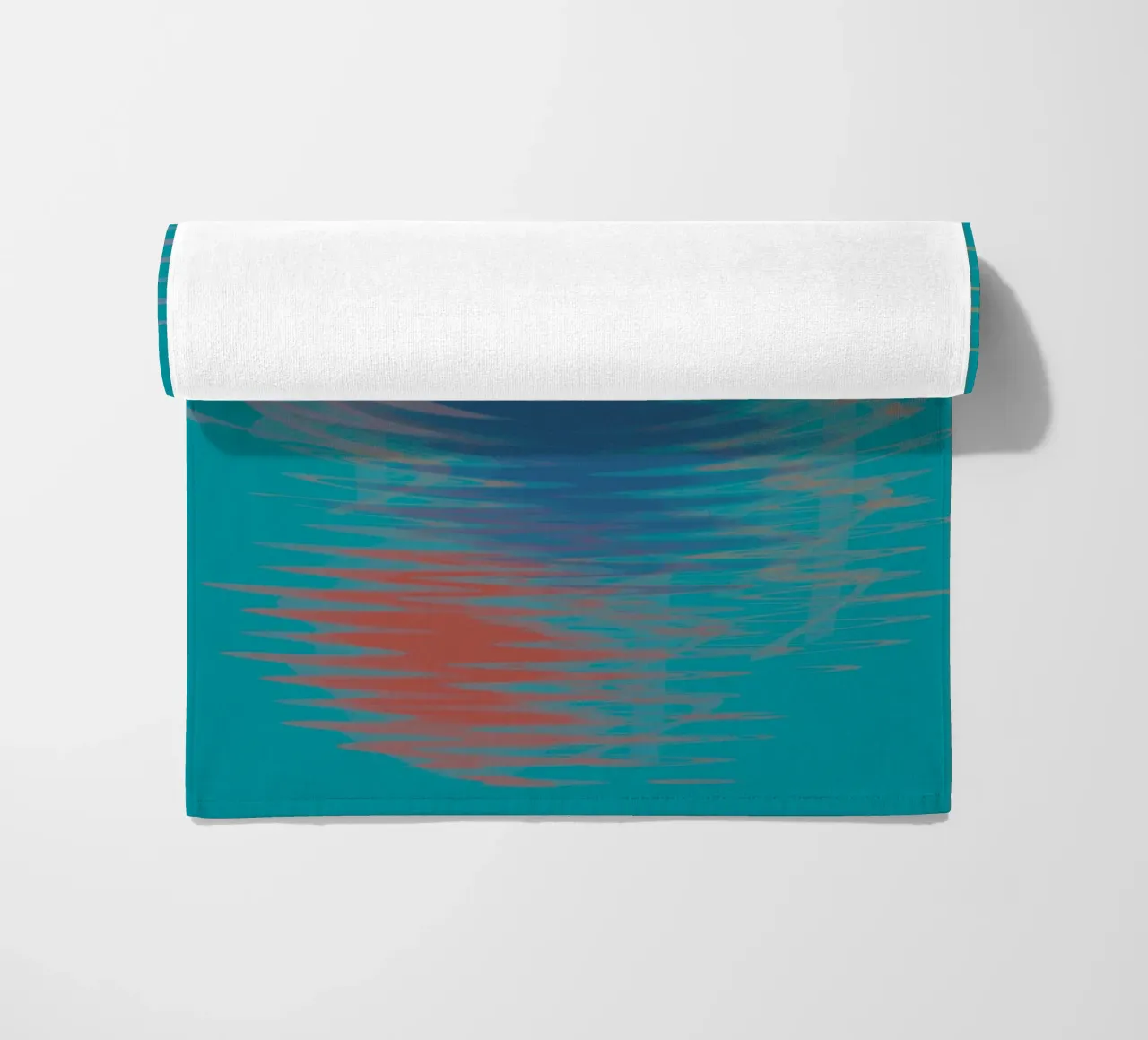 Abstract colourful wavy patterns beach towel by Something for you