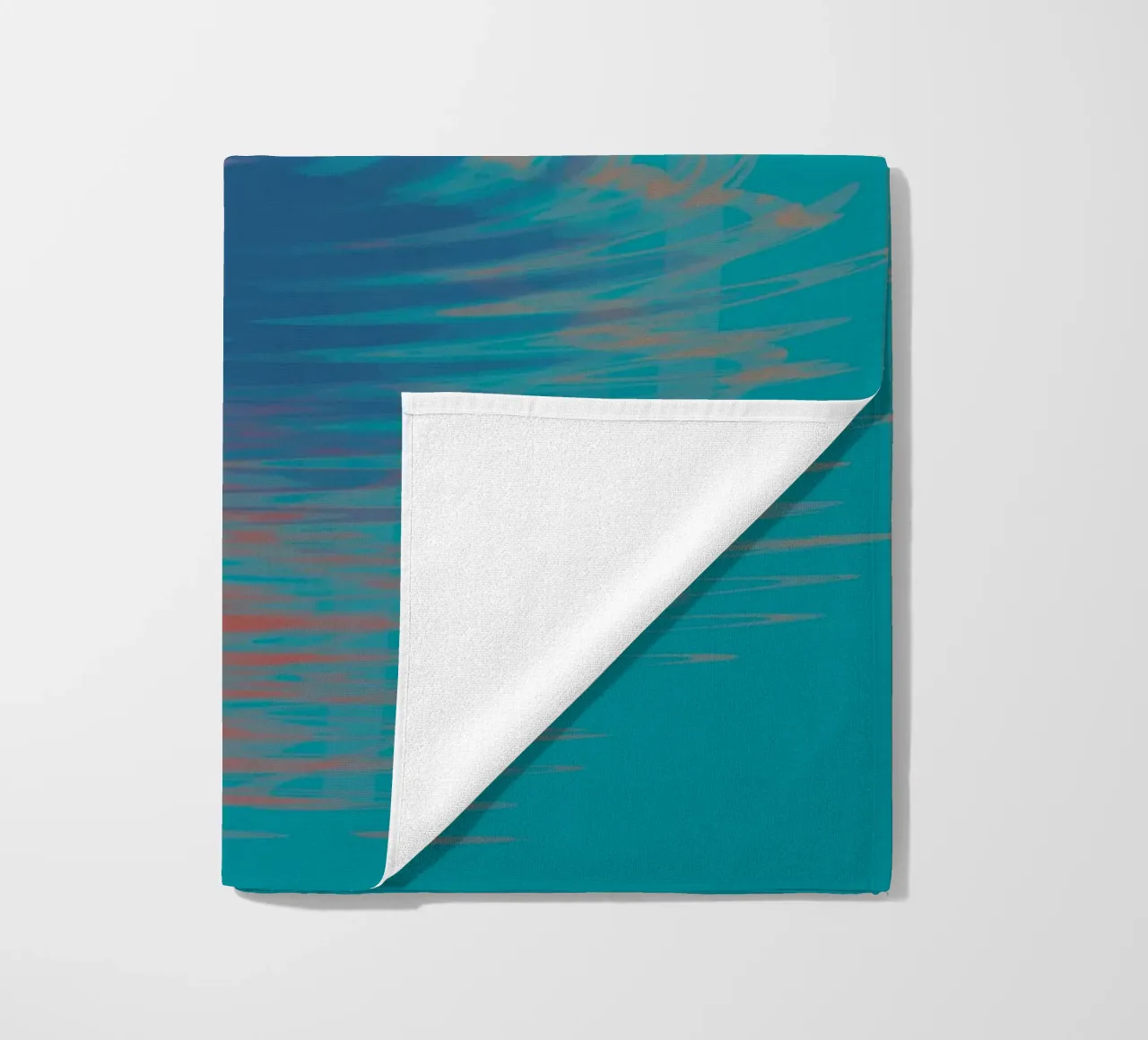 Abstract colourful wavy patterns beach towel by Something for you