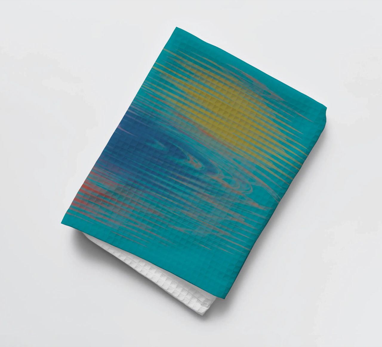 Motifs abstraits multicolores en forme de vagues torchon de Something for you