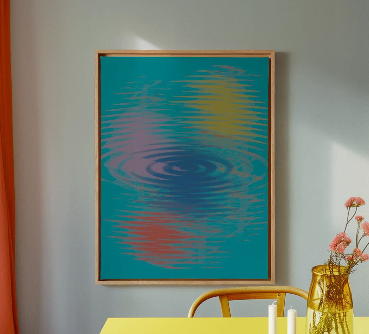 Abstract colourful wavy patterns canvas by Something for you