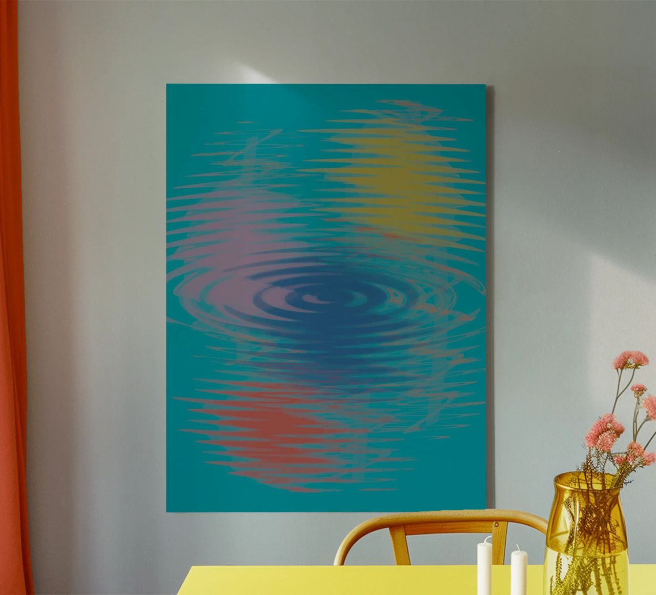 Abstract colourful wavy patterns canvas by Something for you