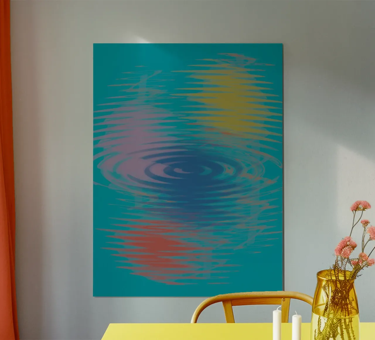 Abstract colourful wavy patterns hahnemühle by Something for you