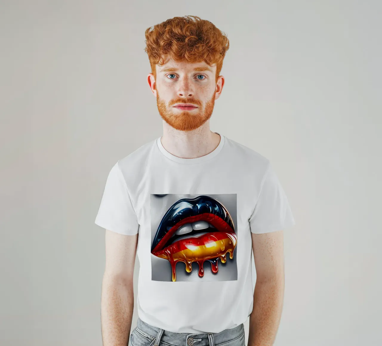 BANDIERA TEDESCA COLORE LABBRA t-shirt da ARTOMATIC