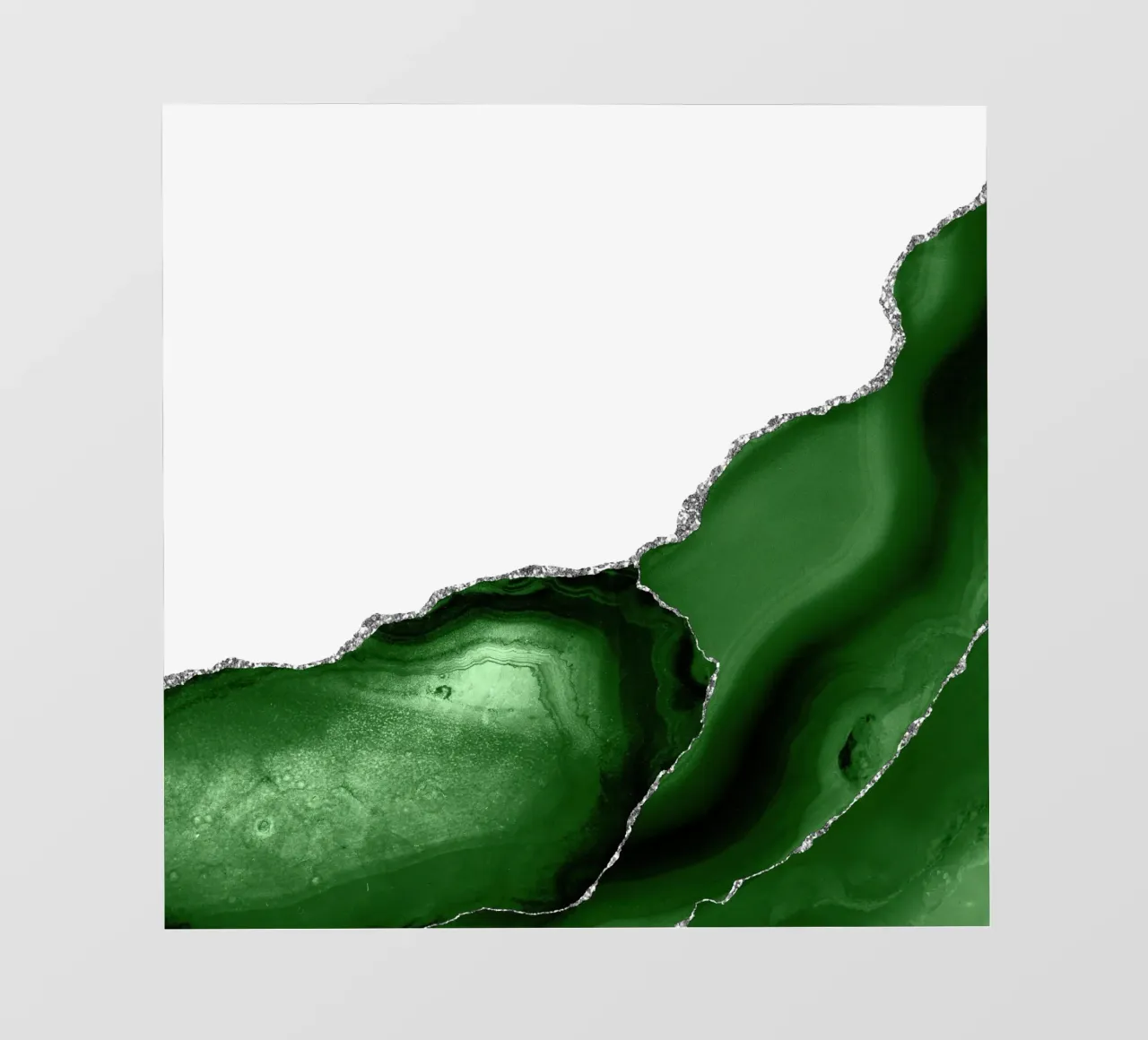 Texture Agate verte et argentée 08 bâche pvc de Gemstone Textures