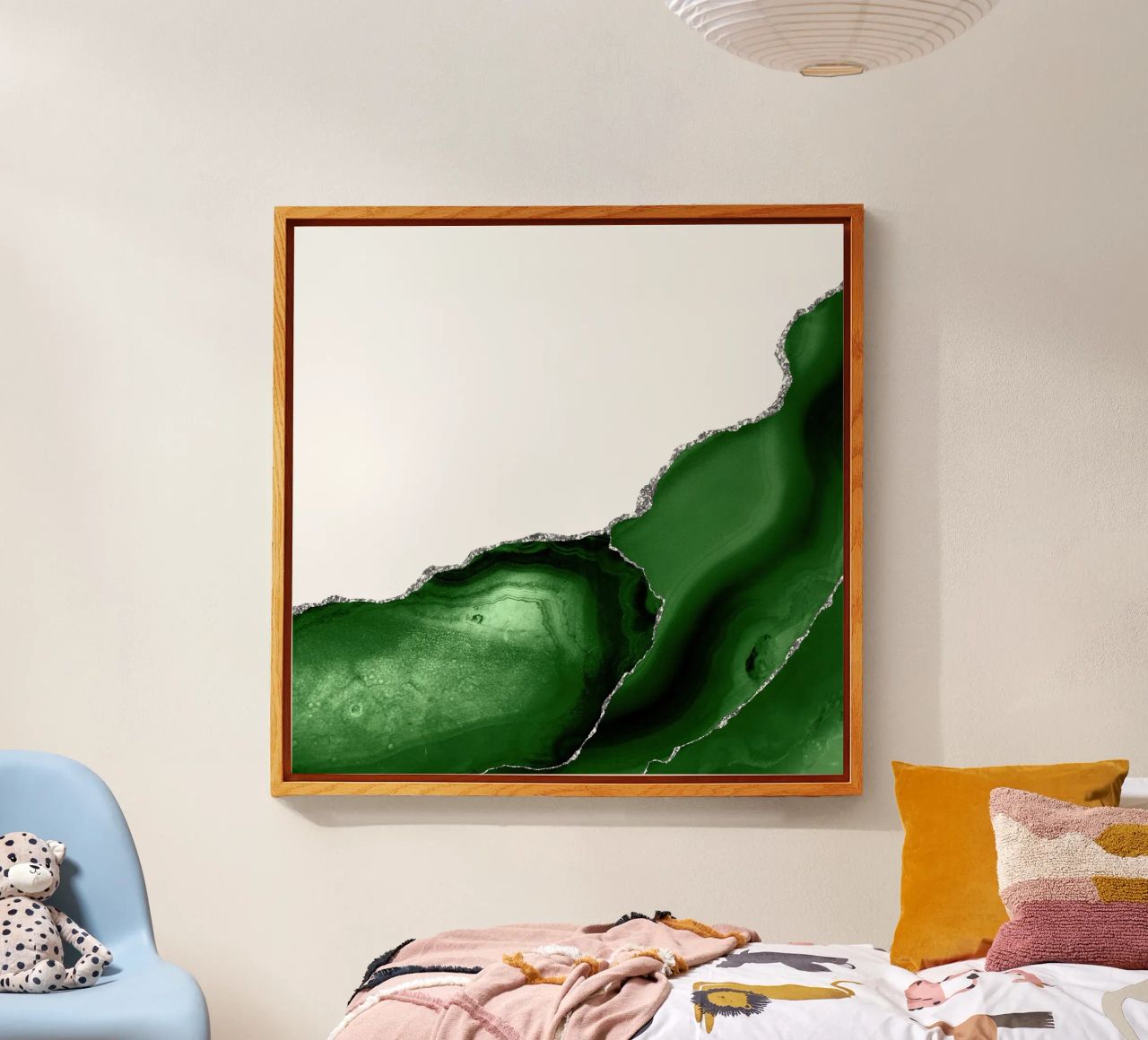 Agata verde e argento Texture 08 plexiglass da Gemstone Textures