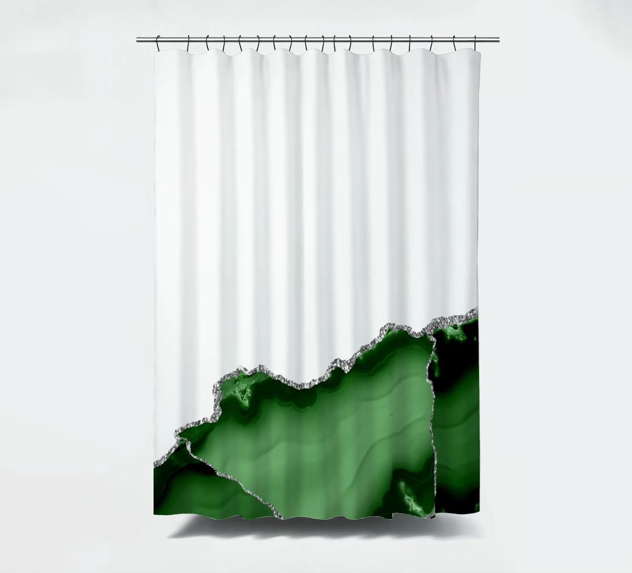 Agata verde e argento Texture 09 tenda da doccia da Gemstone Textures