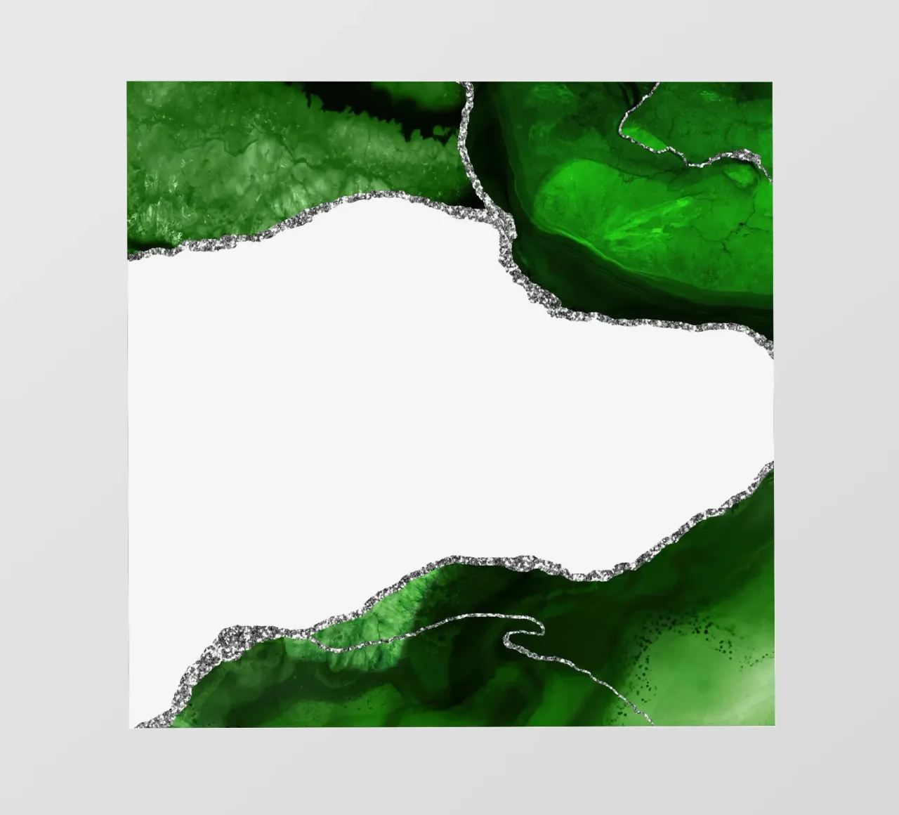 Grüner & silberner Achat Textur 11 PVC Plane von Gemstone Textures
