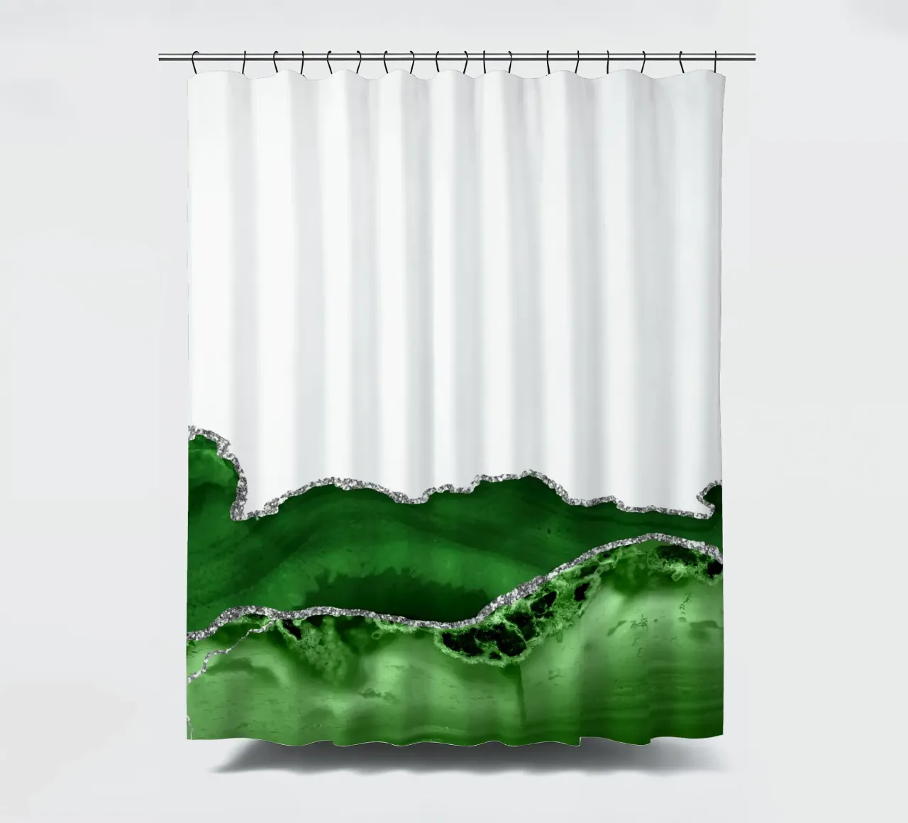 Agata verde e argento Texture 12 tenda da doccia da Gemstone Textures