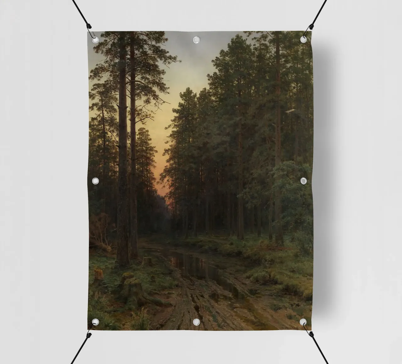 Ivan Shishkin - Twilight, (1896) pvc cover by William Store