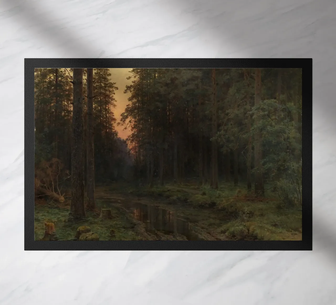 Ivan Shishkin - Twilight, (1896) doormat by William Store