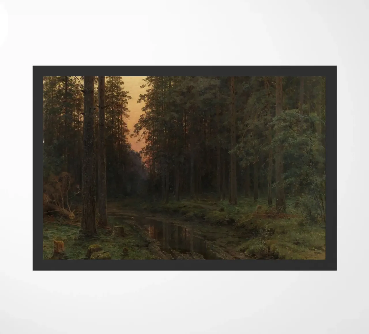 Ivan Shishkin - Twilight, (1896) doormat by William Store
