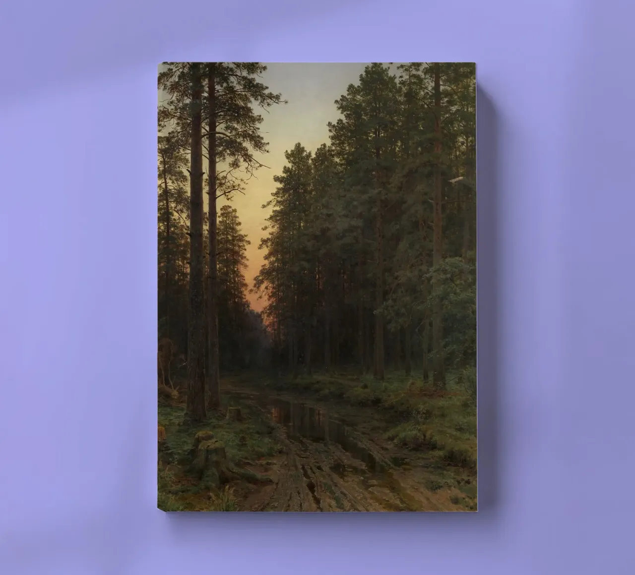 Ivan Shishkin - Twilight, (1896) notebook by William Store