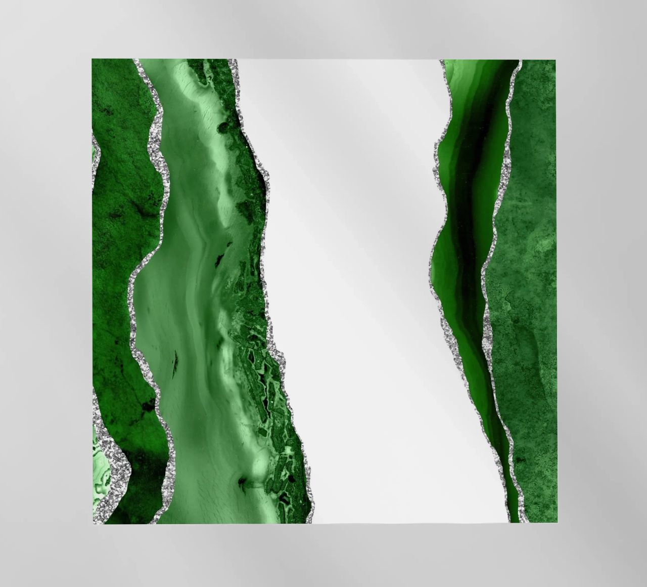 Agata verde e argento Texture 14 pellicola backlit da Gemstone Textures