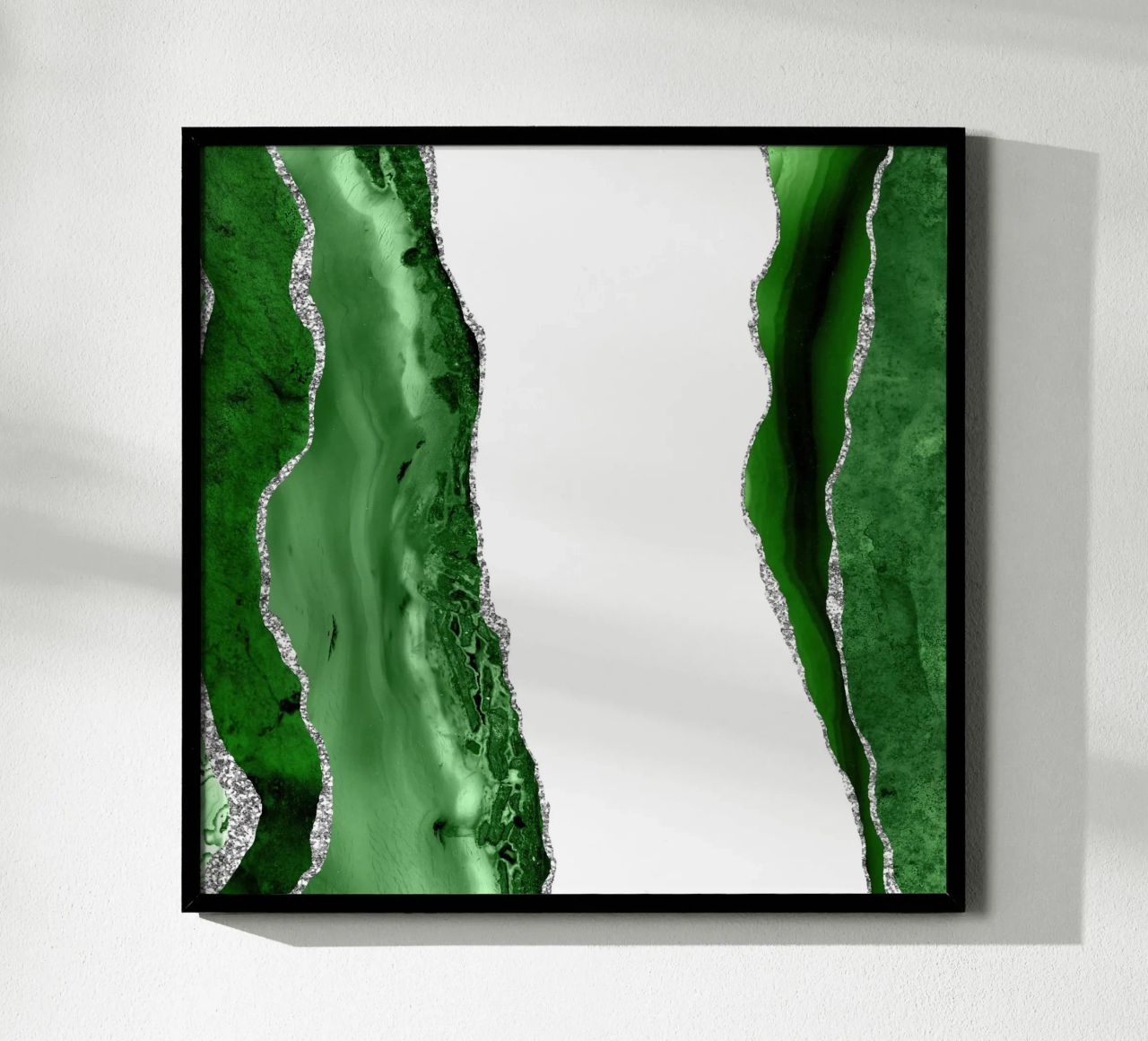 Agata verde e argento Texture 14 poster da Gemstone Textures