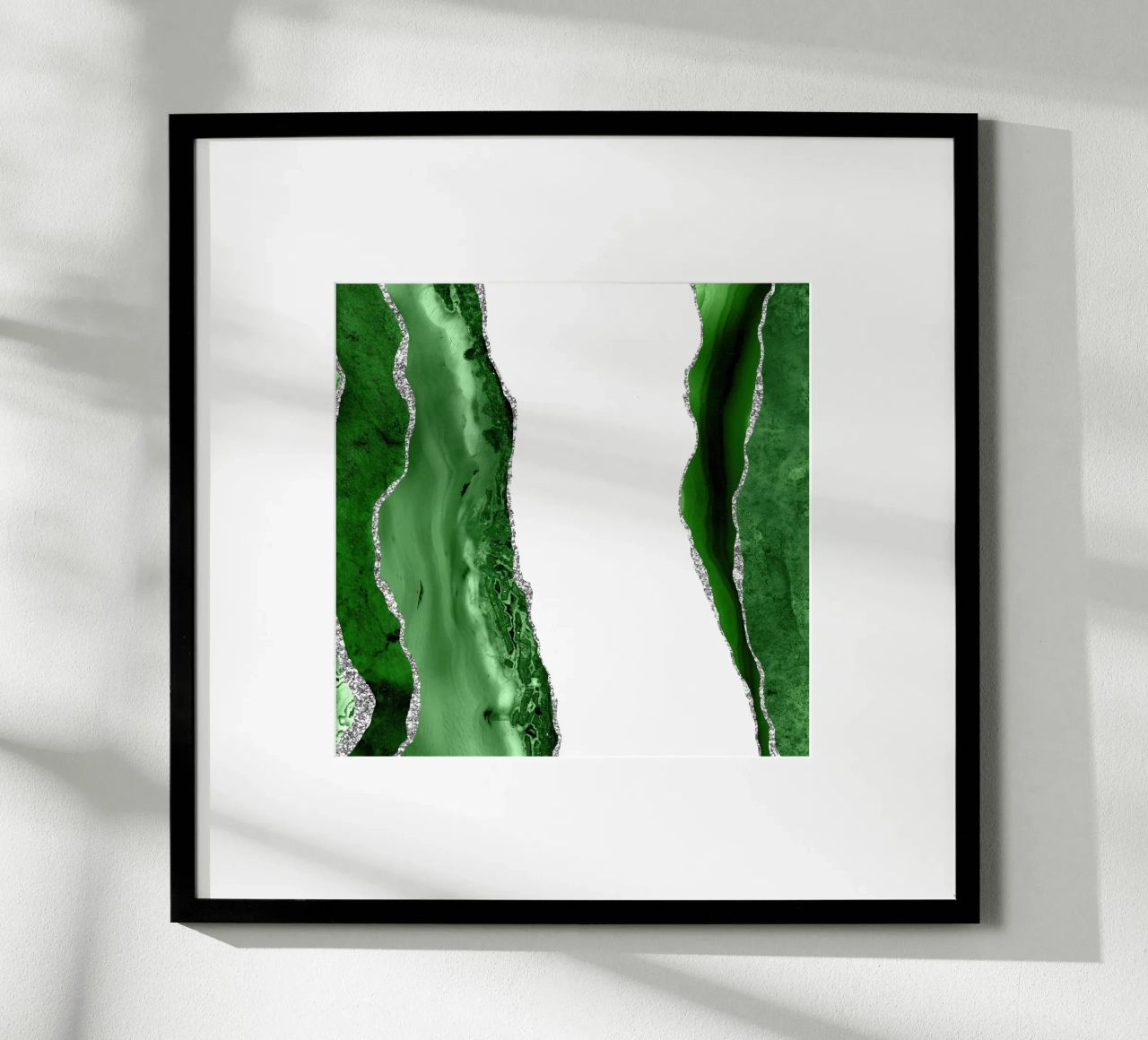 Agata verde e argento Texture 14 poster da Gemstone Textures