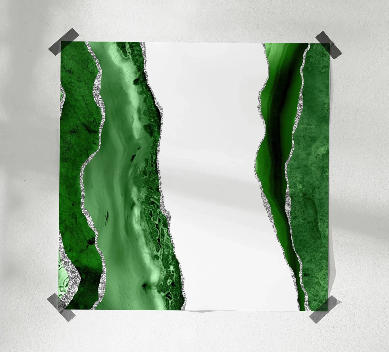 Agata verde e argento Texture 14 poster da Gemstone Textures