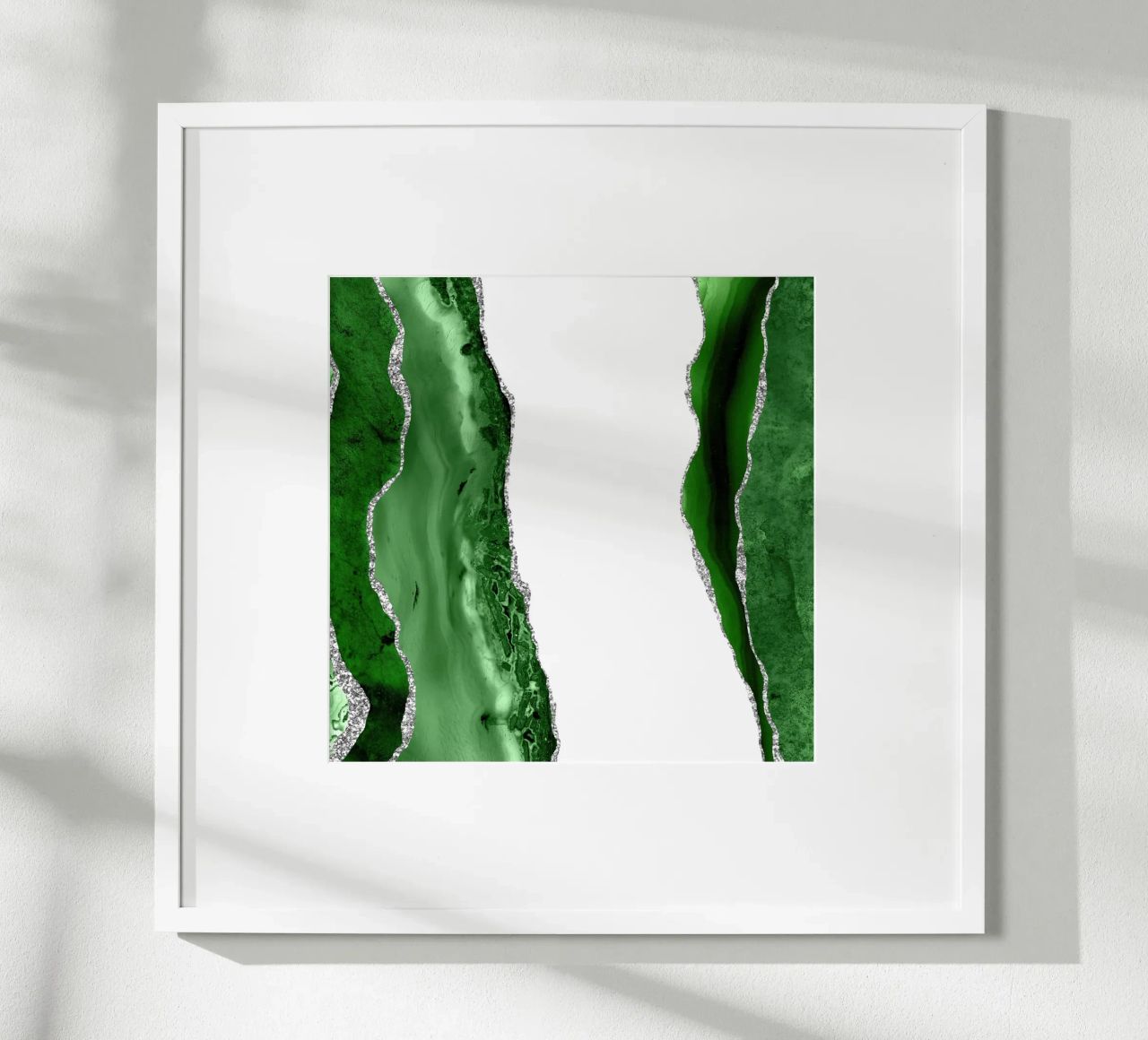 Agata verde e argento Texture 14 poster da Gemstone Textures