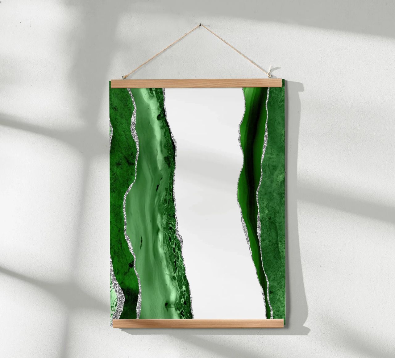 Agata verde e argento Texture 14 poster da Gemstone Textures