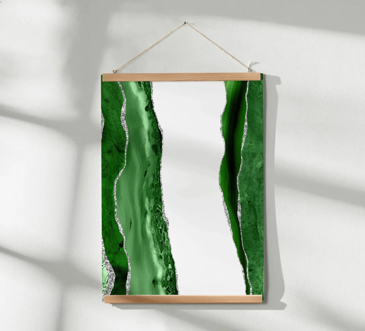 Green & Silver Agate Texture 14 hahnemühle by Gemstone Textures