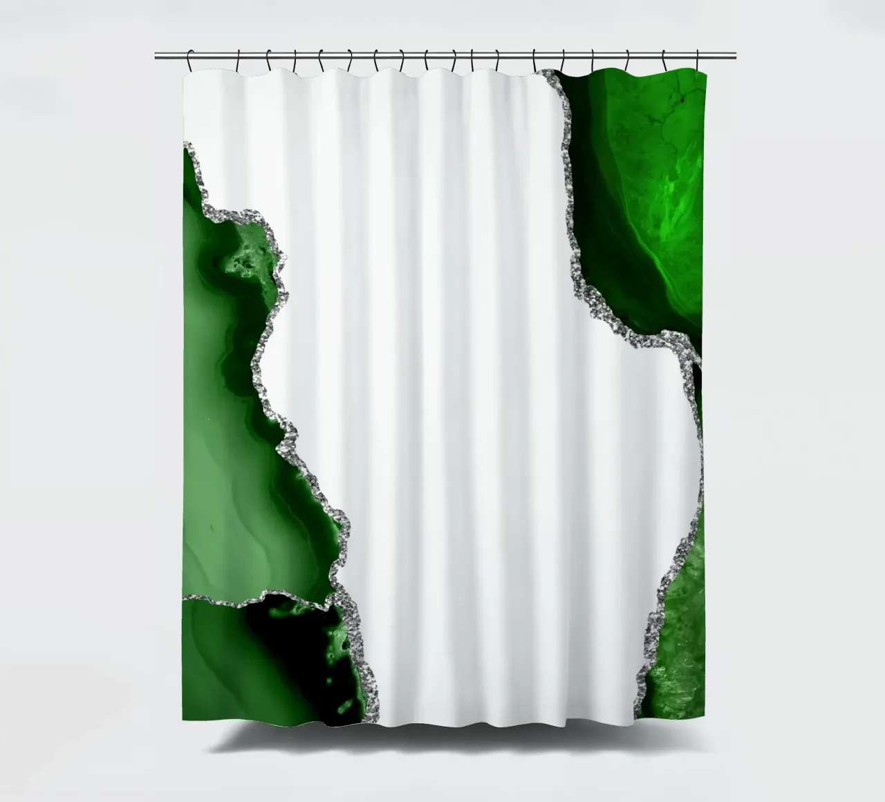 Agata verde e argento Texture 15 tenda da doccia da Gemstone Textures