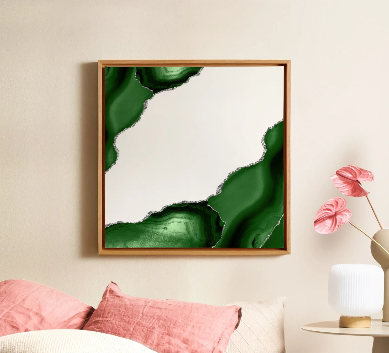 Agata verde e argento Texture 16 tela da Gemstone Textures
