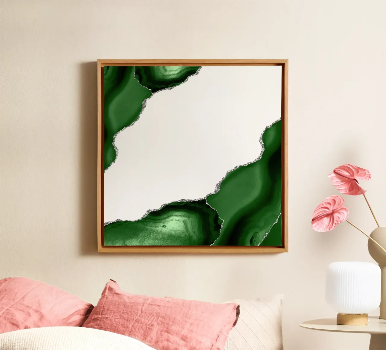 Agata verde e argento Texture 16 tela da Gemstone Textures
