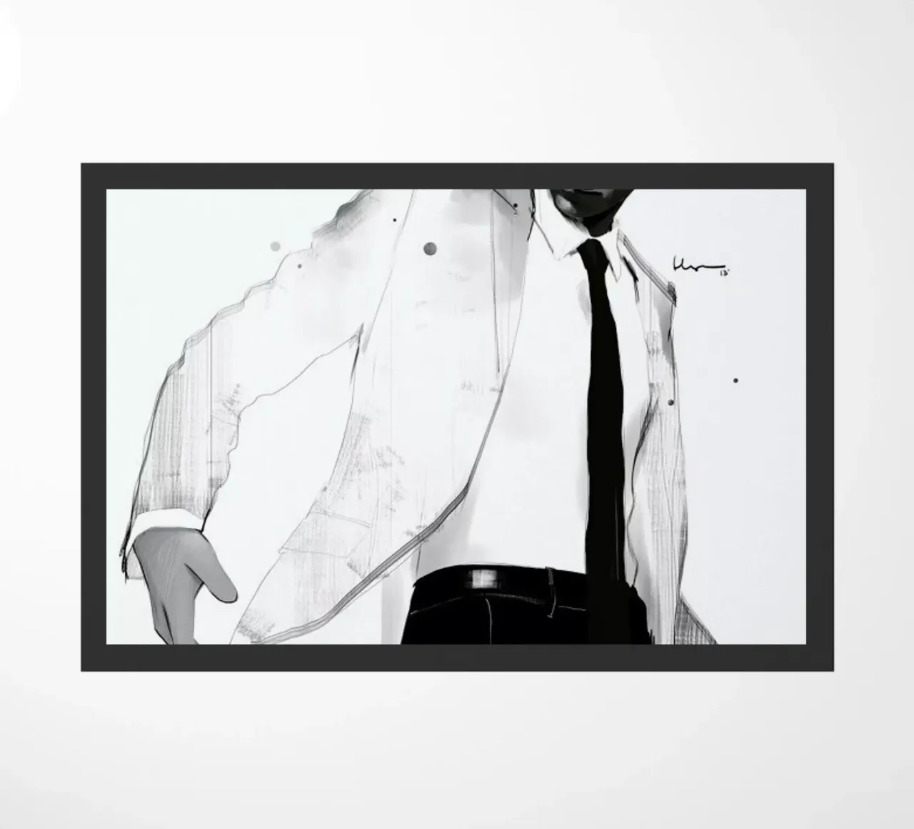 Man in white suit zerbino da Floyd Grey