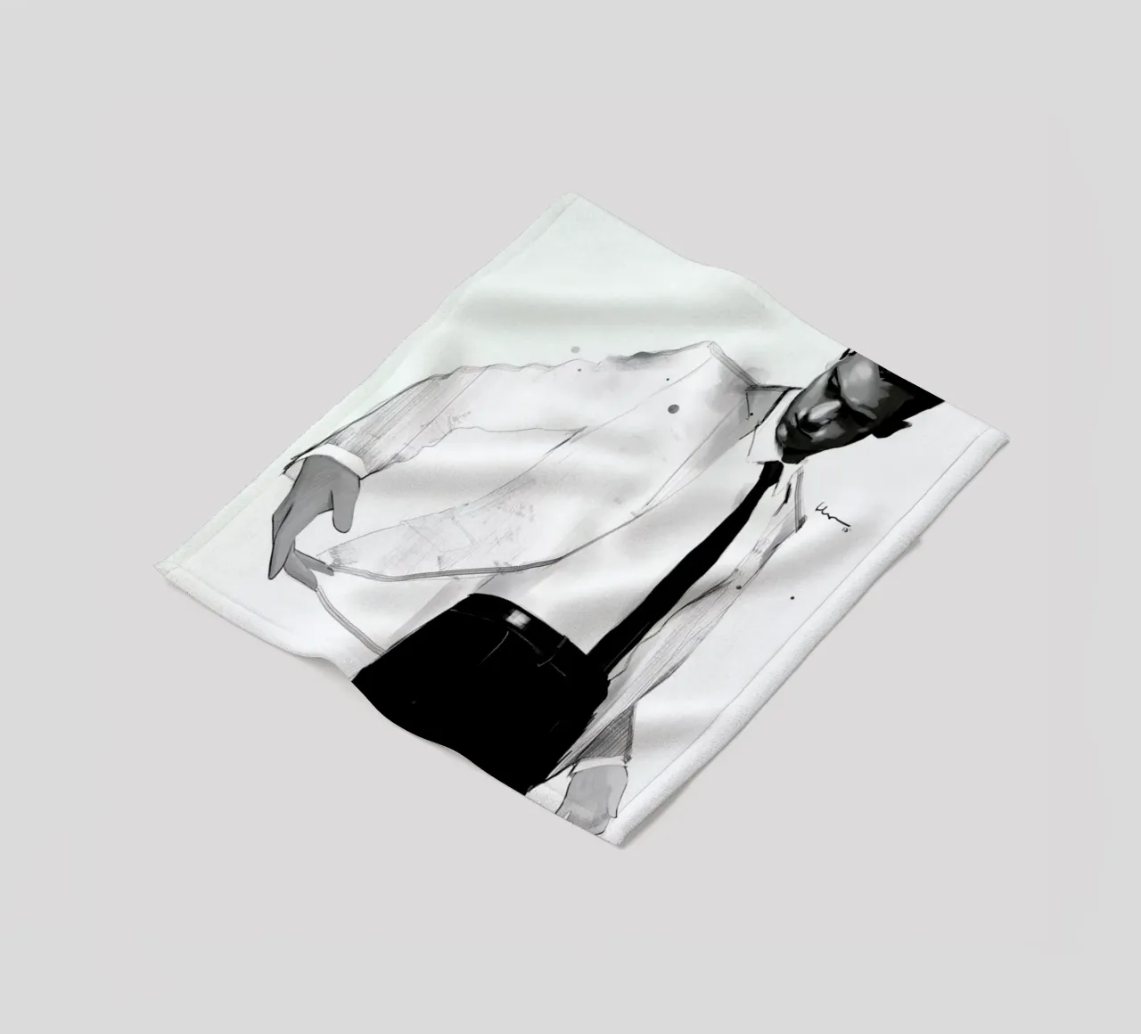 Man in white suit coperta in pile da Floyd Grey