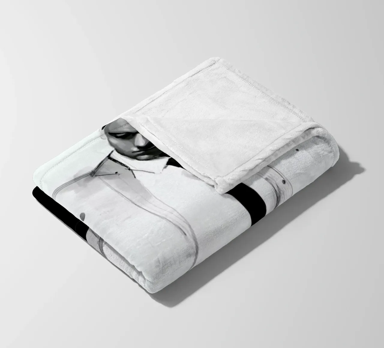 Man in white suit coperta in pile da Floyd Grey