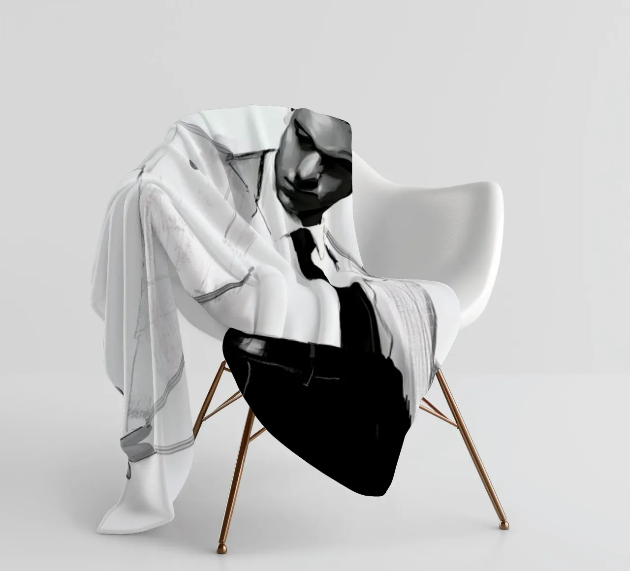 Man in white suit coperta in pile da Floyd Grey