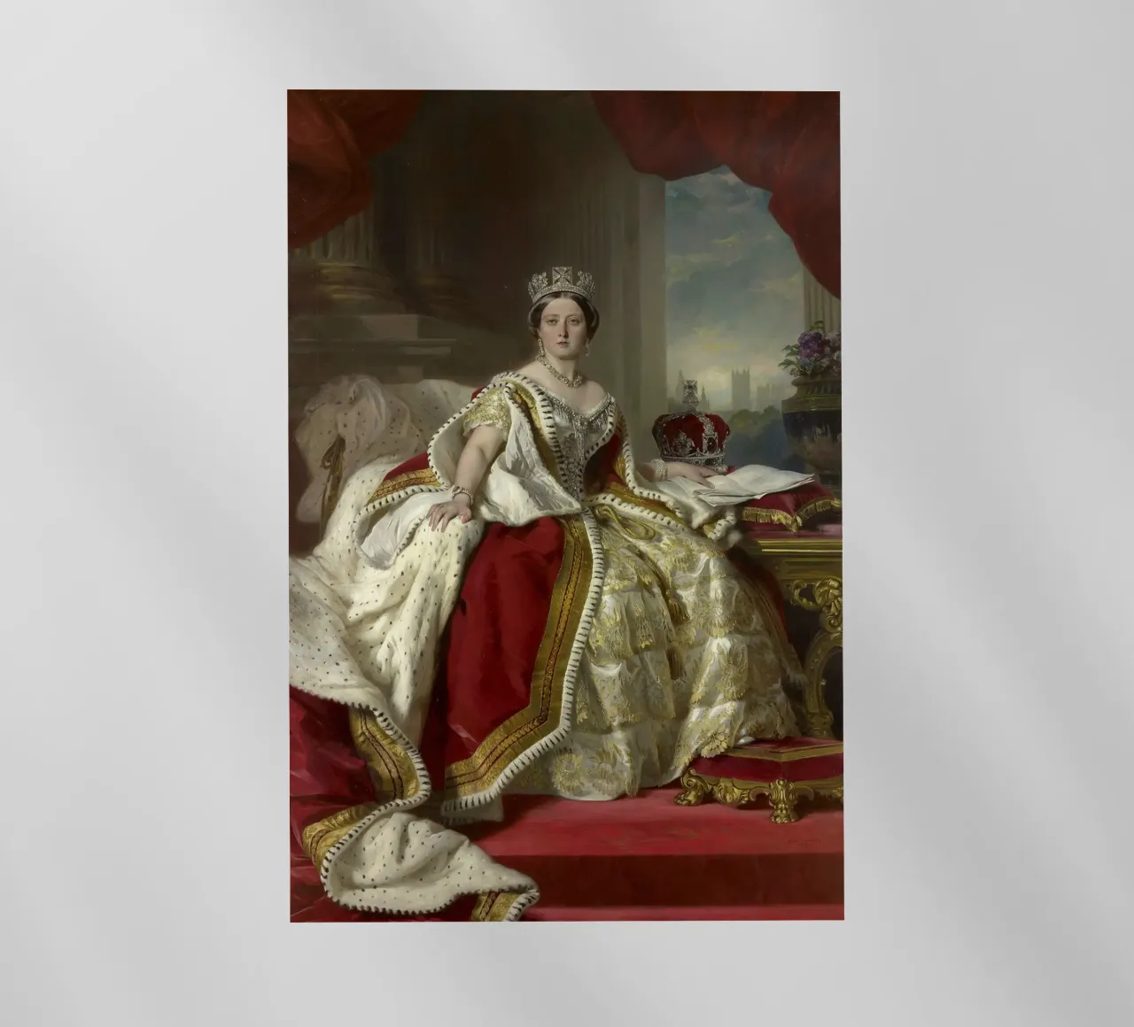 Regina Vittoria - Winterhalter, 1859 pellicola backlit da William Store