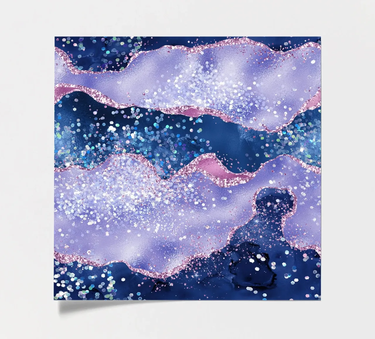 Ocean Glitter Agate Texture 02 sticker sheet by Gemstone Textures