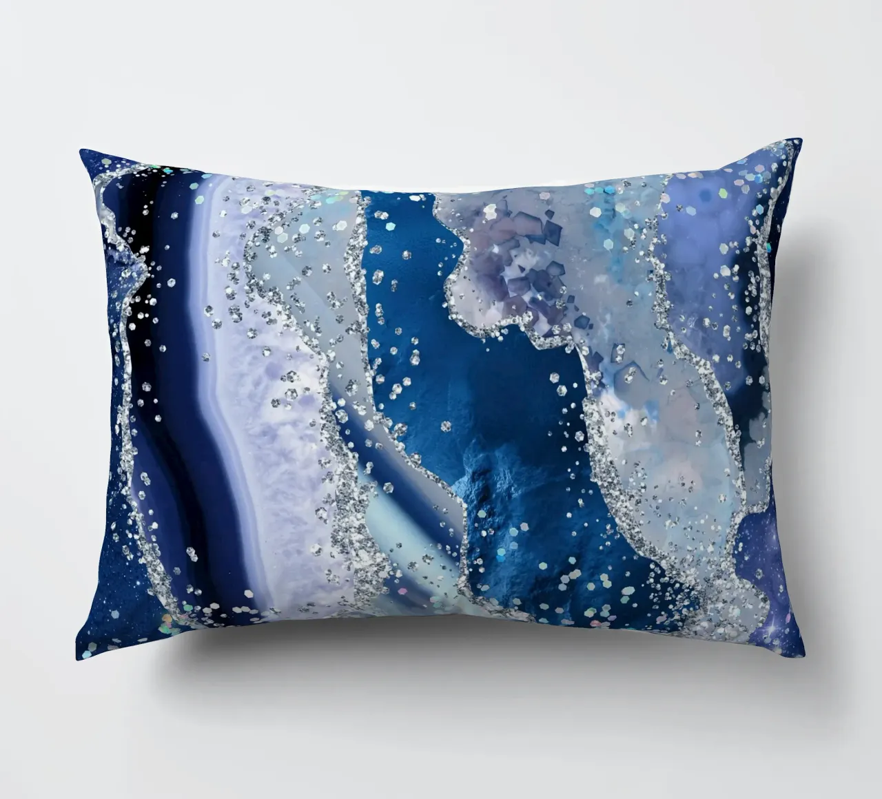 Texture Agata glitterata oceano 03 cuscino da Gemstone Textures