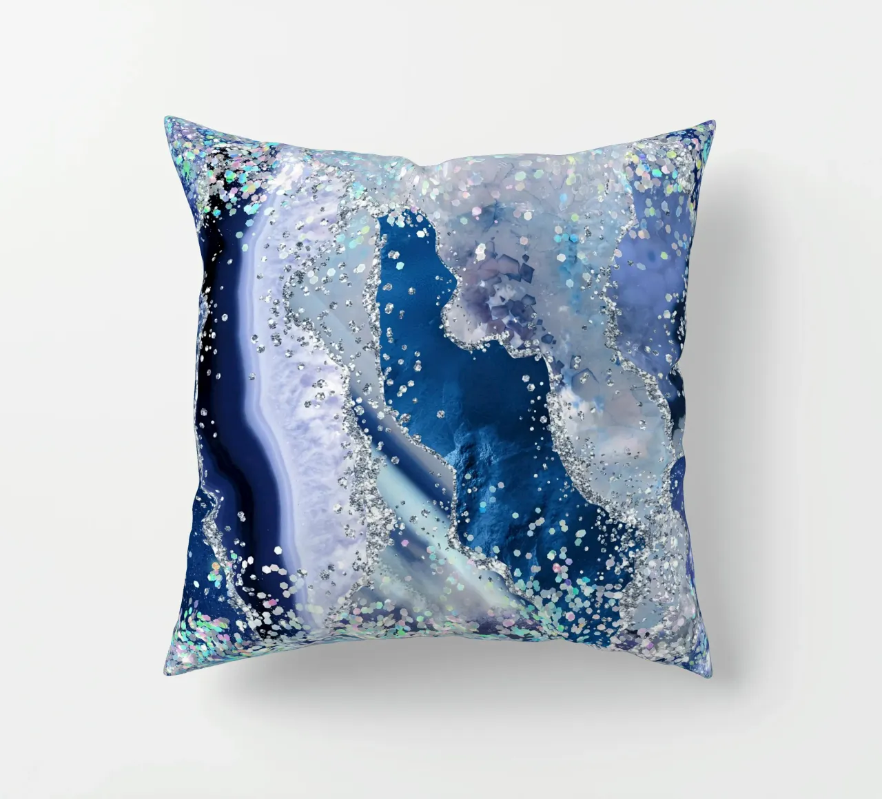 Texture Agata glitterata oceano 03 cuscino da Gemstone Textures