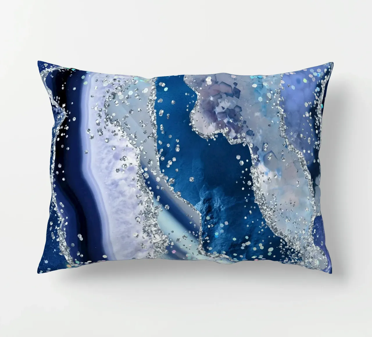 Texture Agata glitterata oceano 03 cuscino da Gemstone Textures