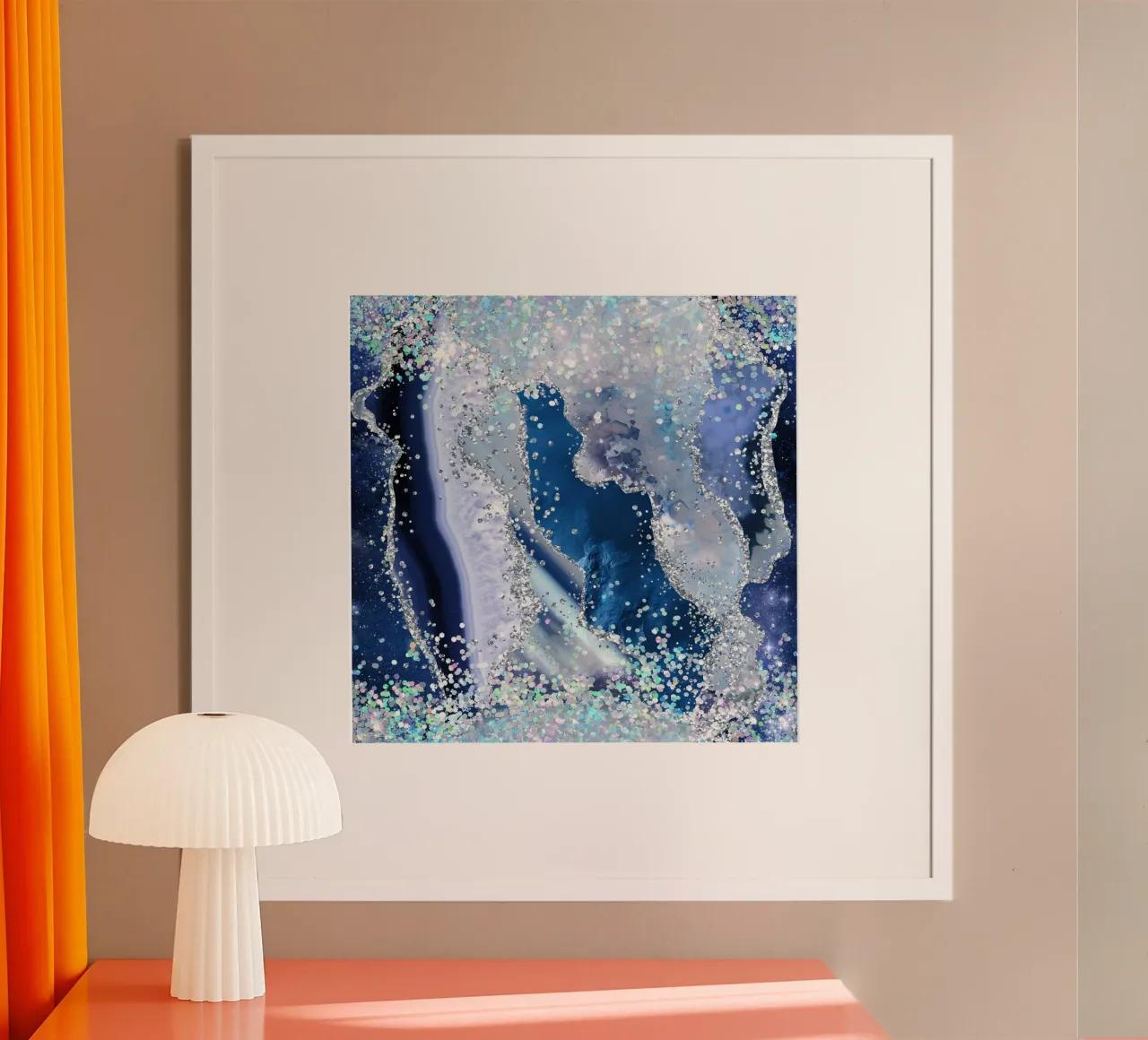 Ocean Glitter Agate Texture 03 hahnemühle by Gemstone Textures