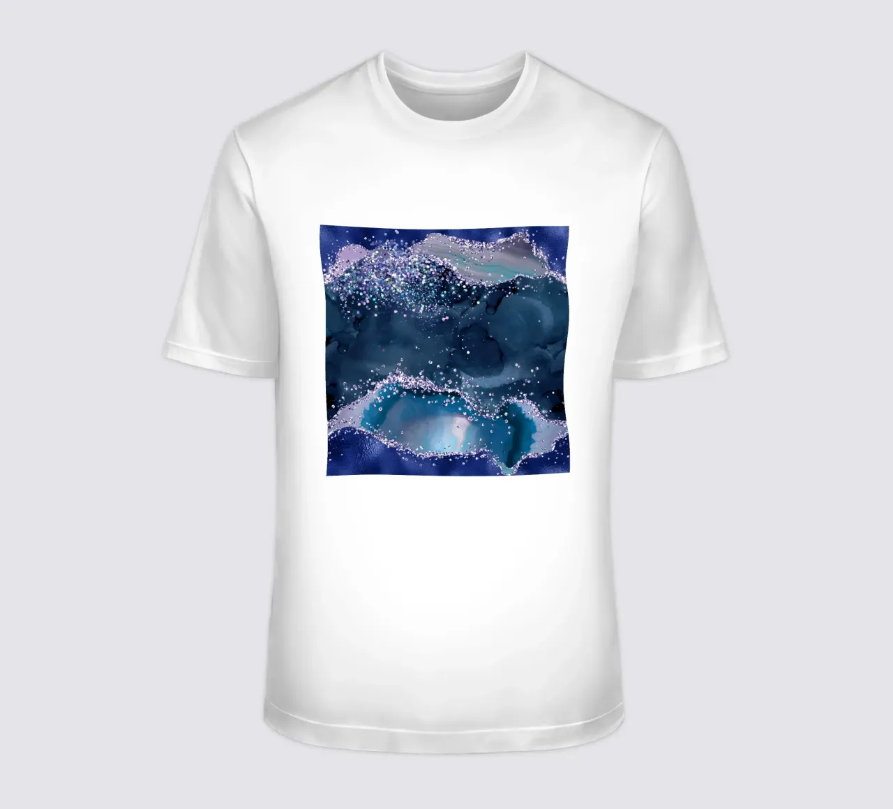 Texture Agata glitterata oceano 04 t-shirt da Gemstone Textures