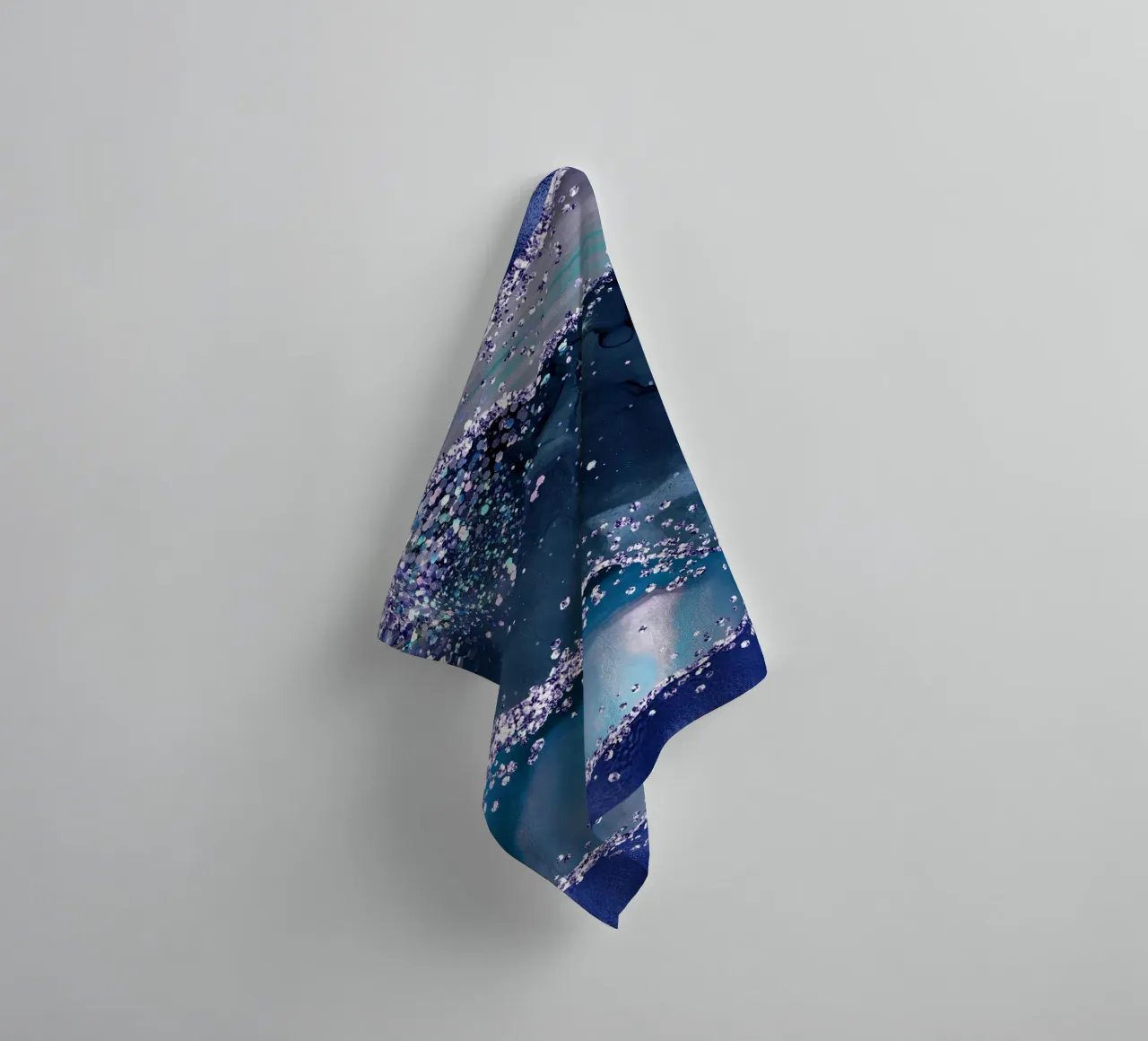 Texture Agata glitterata oceano 04 asciugamano da bagno da Gemstone Textures