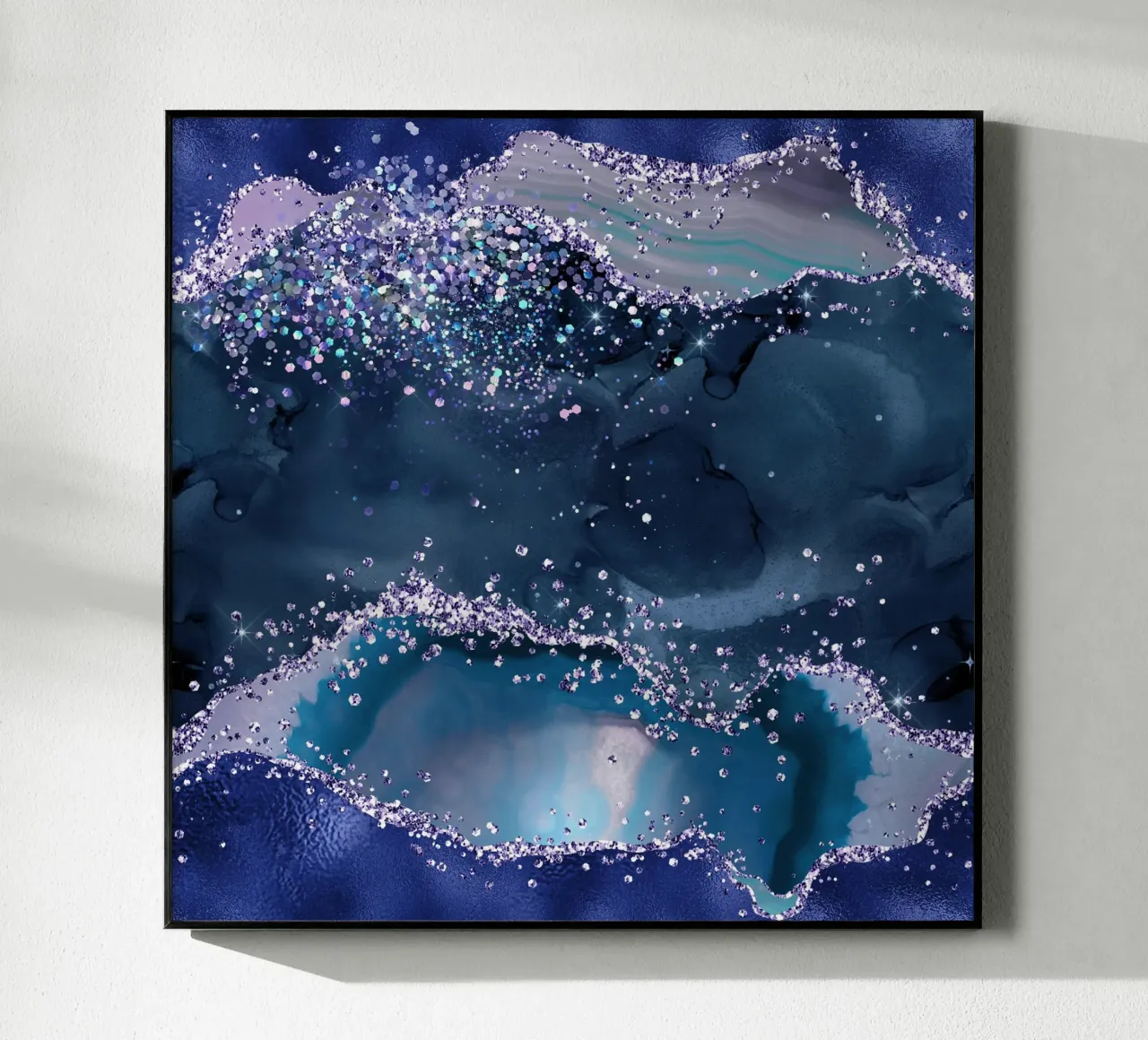 Texture Agata glitterata oceano 04 plexiglass da Gemstone Textures