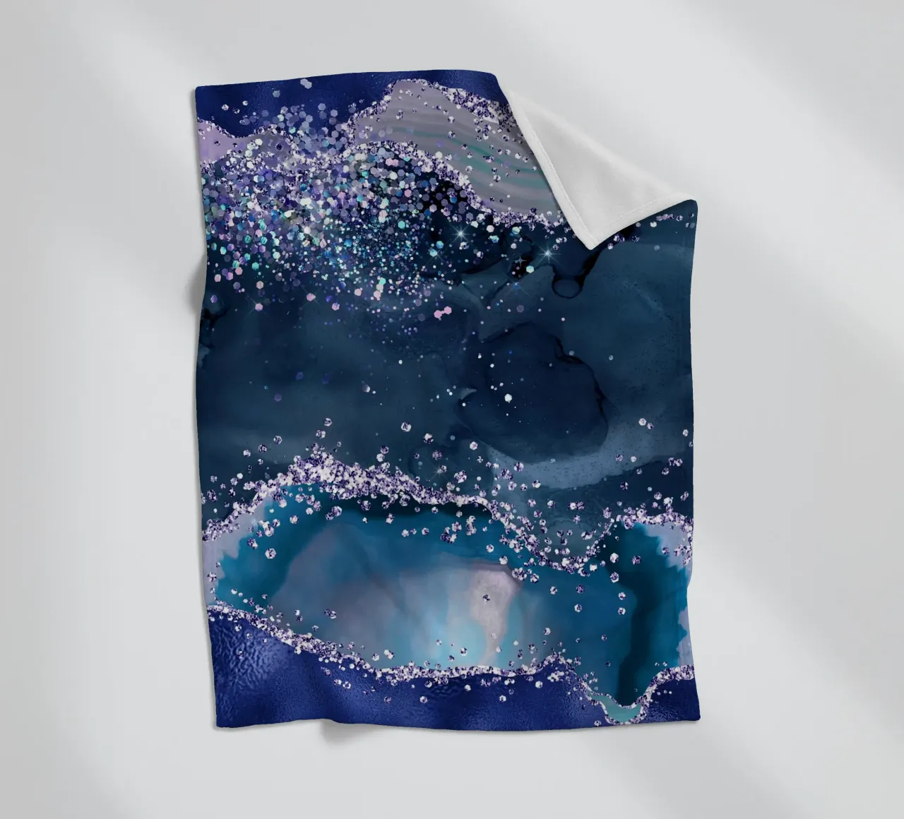 Texture Agata glitterata oceano 04 coperta in pile da Gemstone Textures