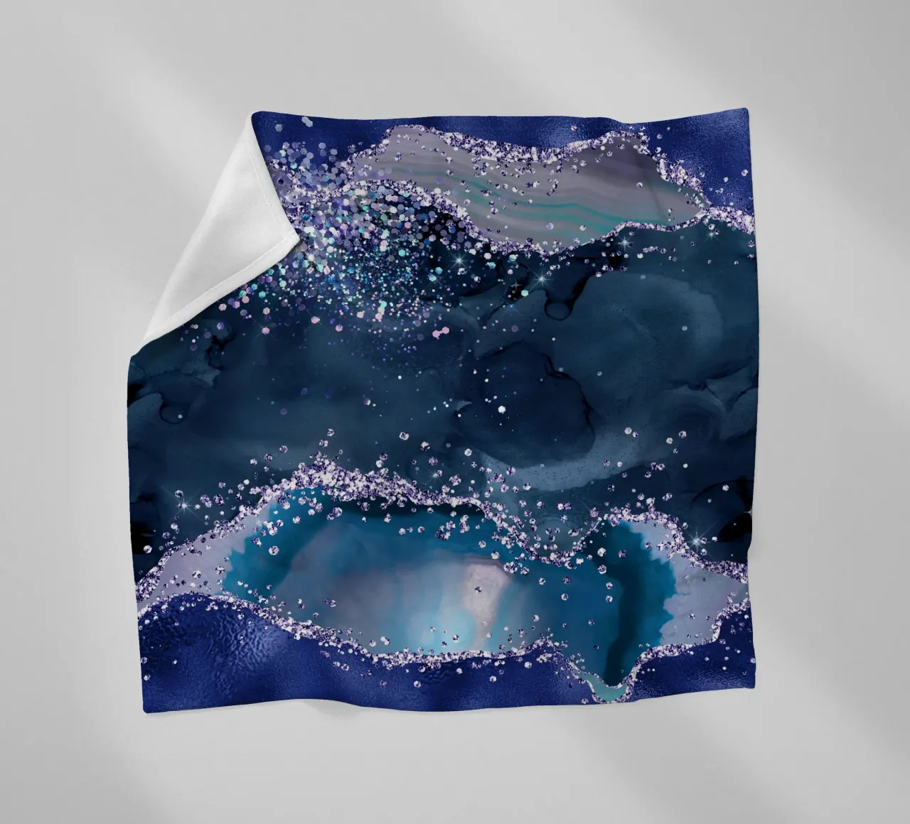Texture Agata glitterata oceano 04 coperta in pile da Gemstone Textures