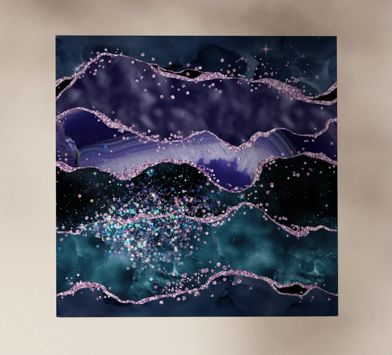 Oceano Glitter Agata Texture 05 pellicola backlit da Gemstone Textures