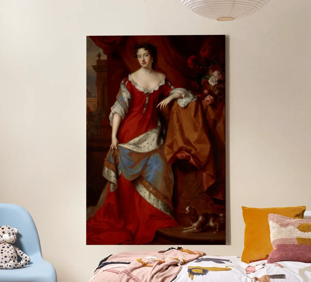 Willem Wissing and Jan van der Vaardt - Queen Anne canvas met Baklijst van William Store
