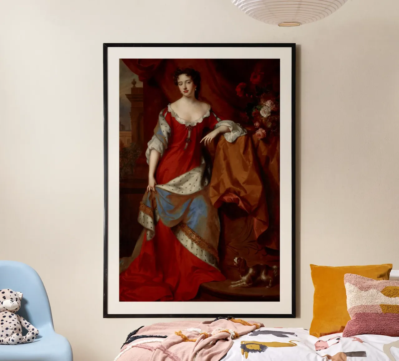 Willem Wissing e Jan van der Vaardt - La regina Anna poster con telaio in plastica da William Store