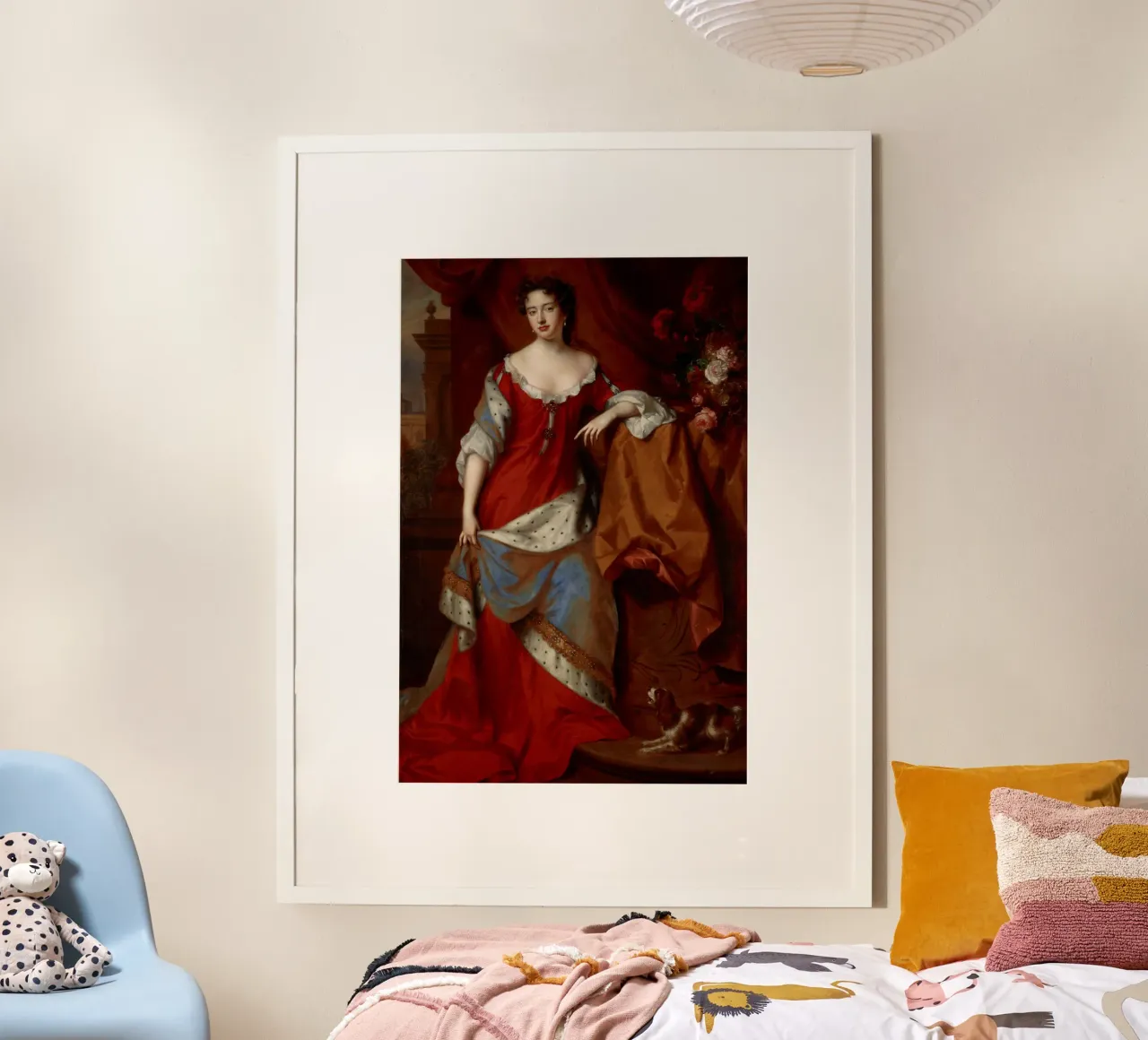 Willem Wissing e Jan van der Vaardt - La regina Anna poster con telaio in plastica da William Store